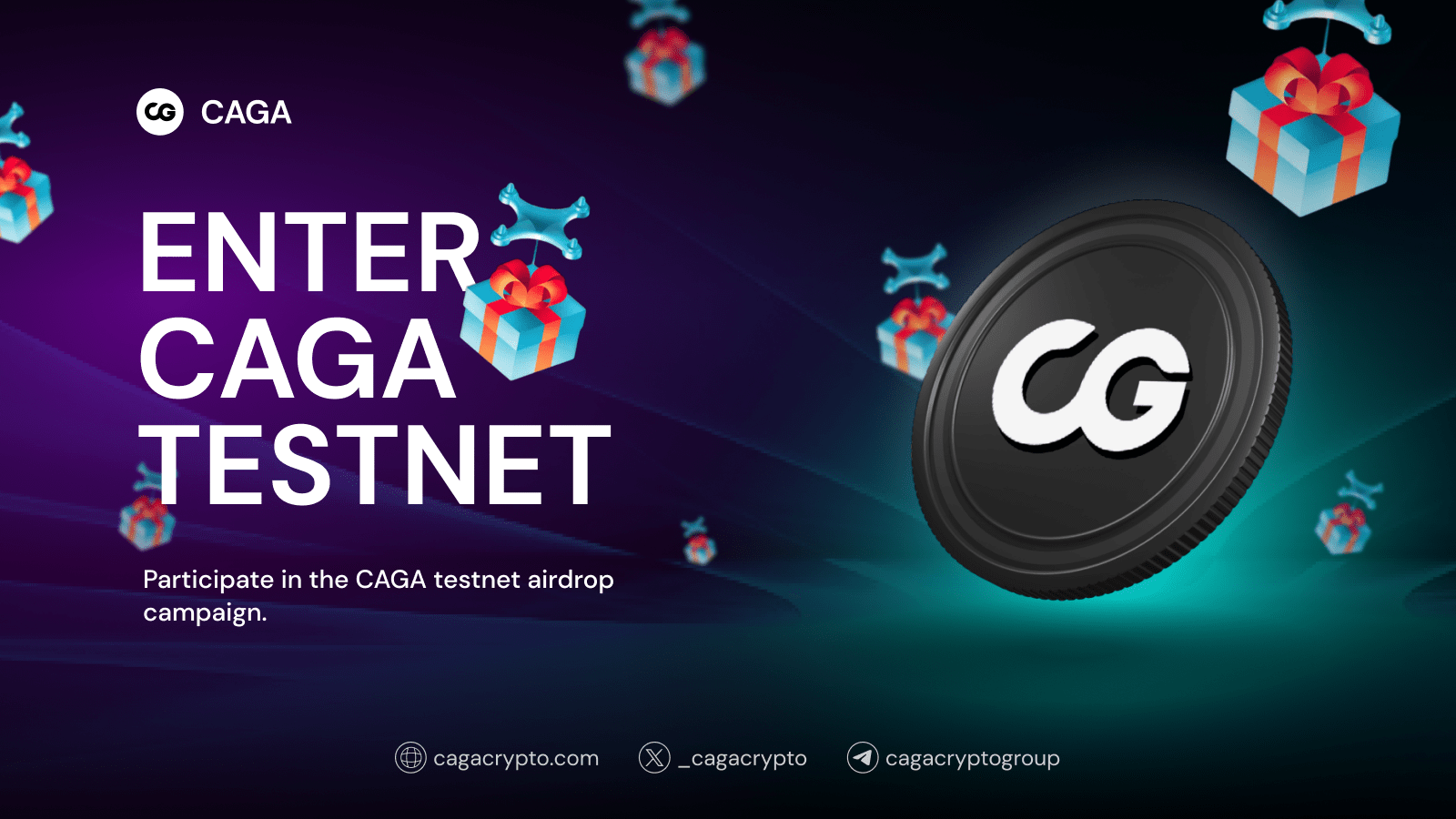 Cover Image for Join the CAGA Airdrop Campaign: Unlock 1 Billion Tokens Through Exciting Blockchain Tasks
